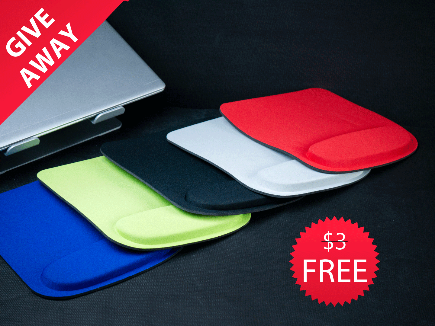 Mouse Pad មានប៉ុងកល់ដៃ