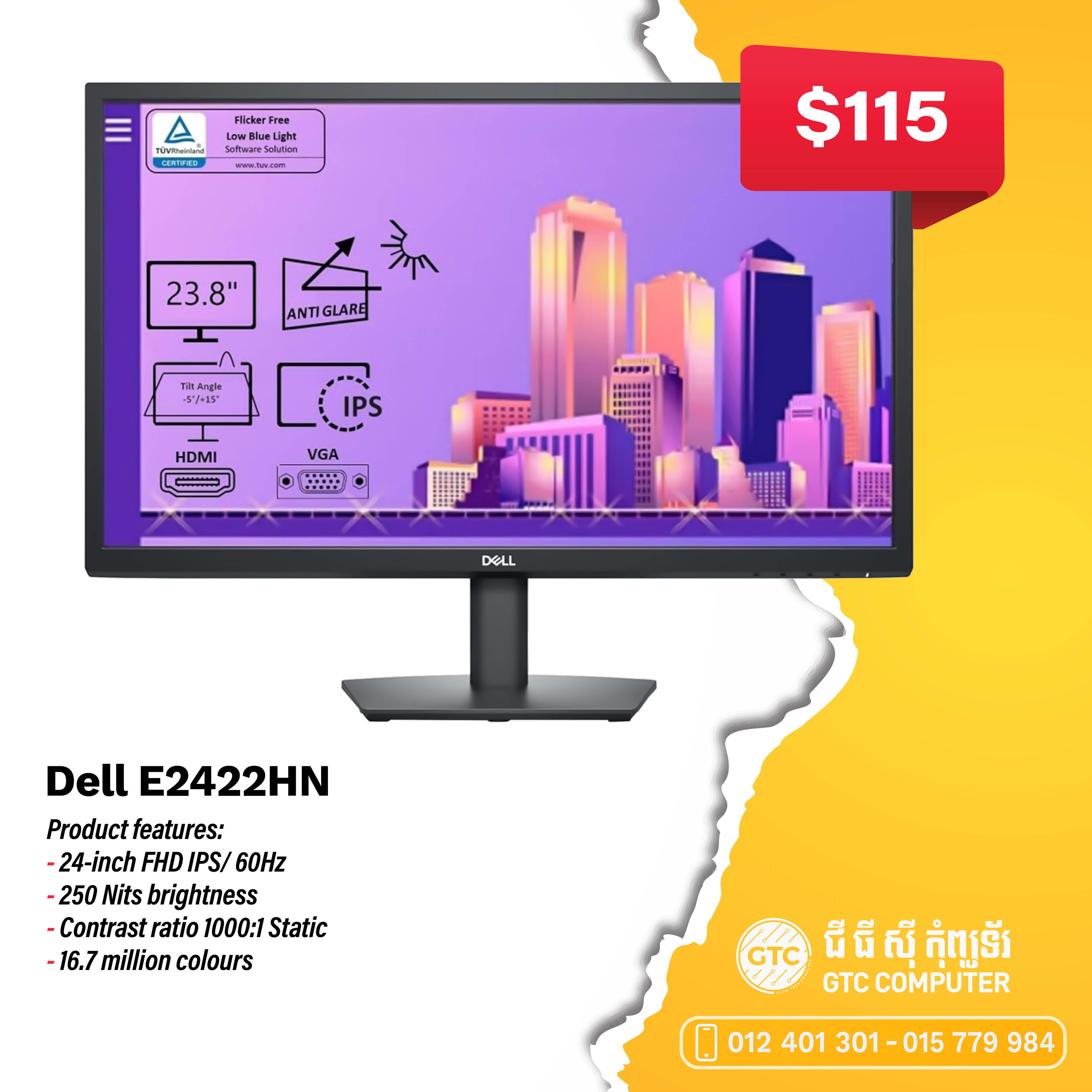 Dell E2422HN FHD 60Hz