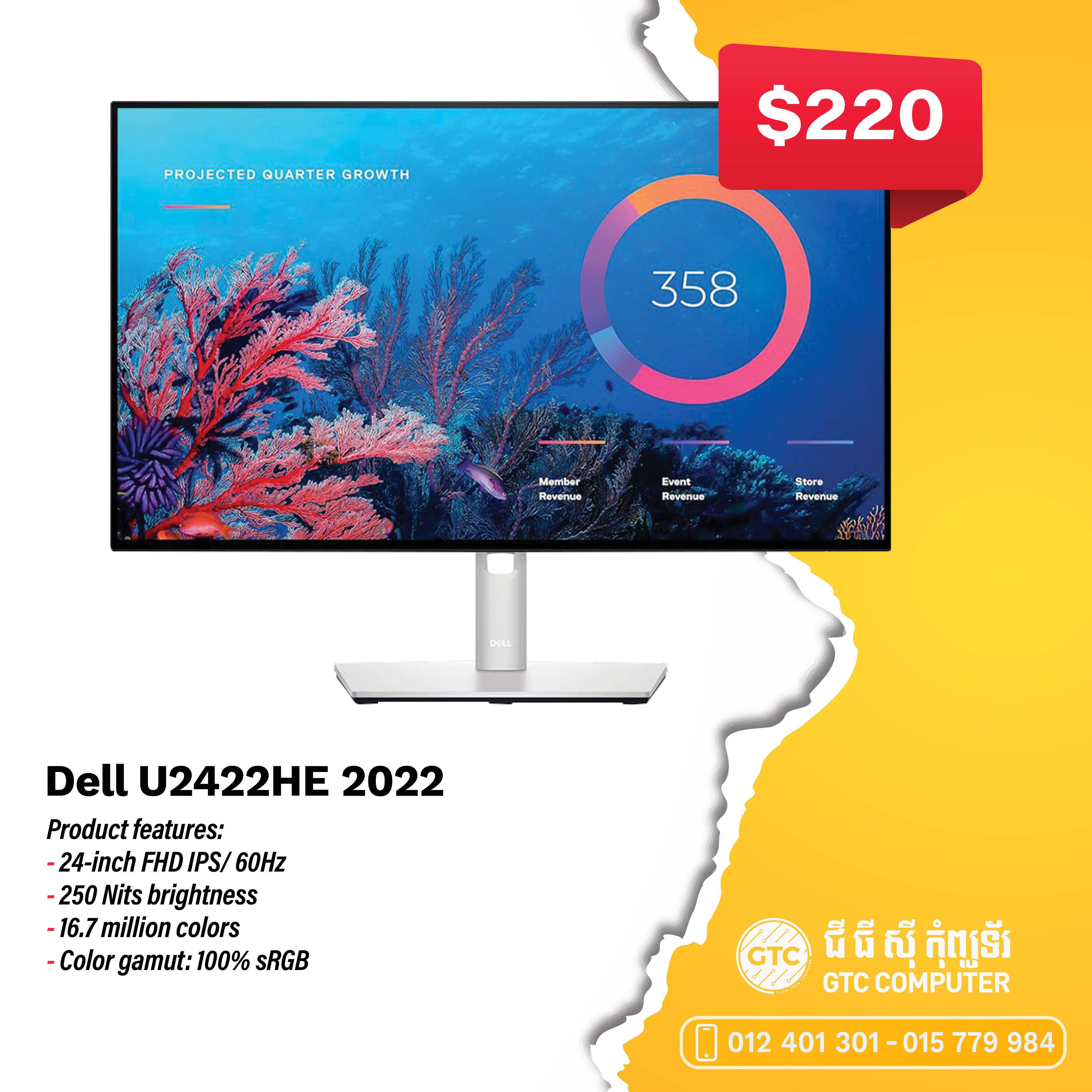 Dell U2422HE 24-inch 2022