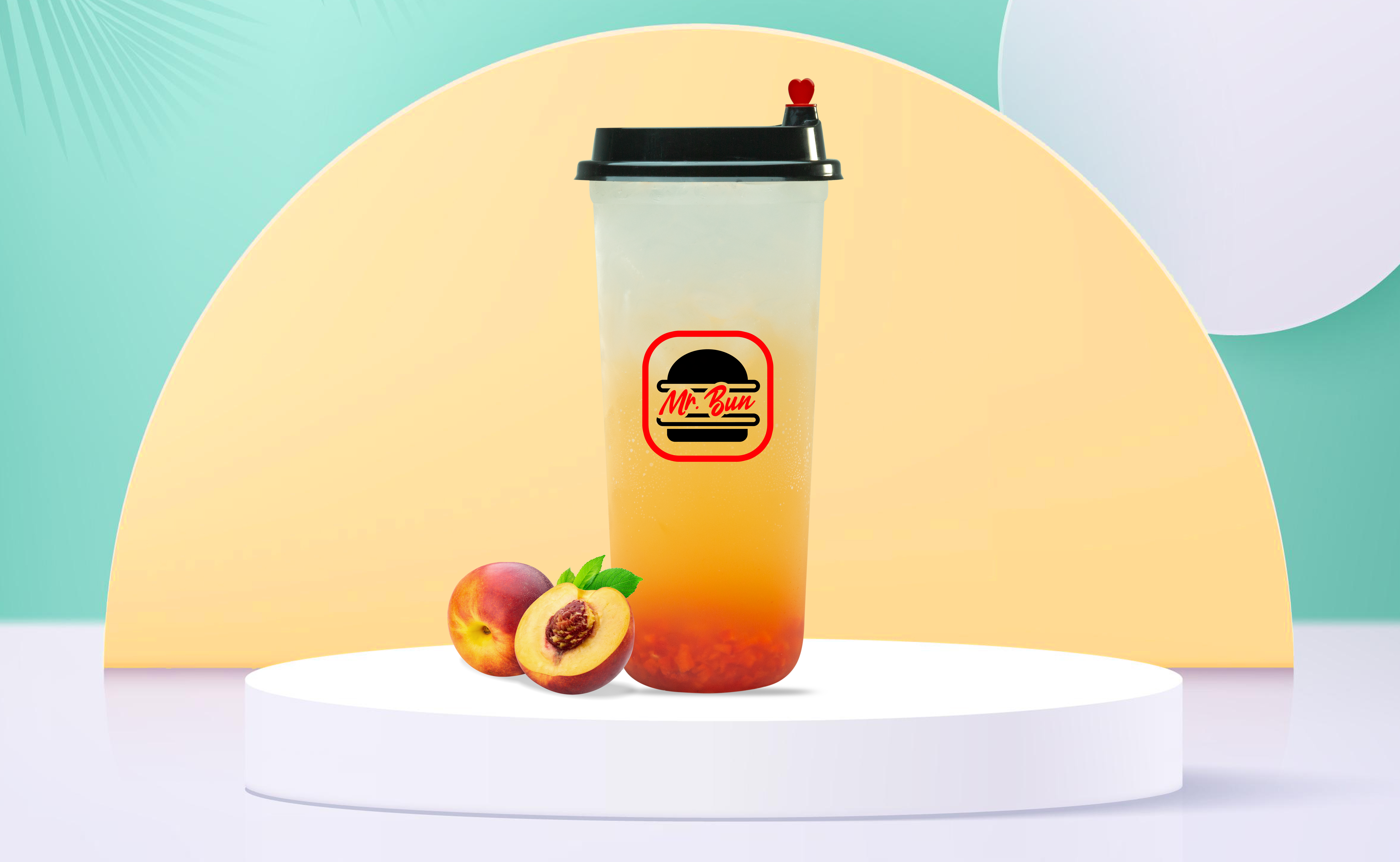 Peach fruit Pure Soda  